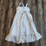 Place Nationale Le Gayan Dress White Eyelet Size 2 US Medium NWT Sleeveless Midi Photo 5