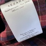 Sézane Sezane Lealys Button Down Top In Check Plaid Sz 38 / M Photo 6