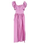 Vintage 80s Pink Puff Sleeve Gown Prom Bridesmaid Sz S Photo 3