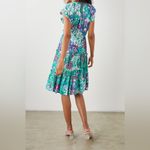 Rails Juni Midi Dress Gardenia Floral Sundress Tiered Ruffle Women’s Size XS Photo 2