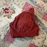 Burnt Orange Lace Bikini Top Size M Photo 2