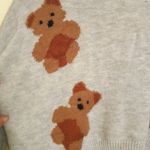 Just Polly Frayed Teddy Bear Sweater-Large-Cropped-Relaxed Fit-Factory Destroyed Photo 5