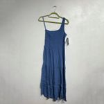 Becca  Swim Mist Blue Ponza Smocked One Shoulder Dress Sz M NWT Photo 1