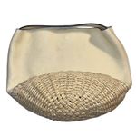 Vince Camuto  Sula Leather Top Handle Bucket Bag Jasmine Cream Snap Closure Photo 3