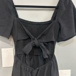 Princess Polly black tie back smocked cut out mini dress size 4 Photo 2