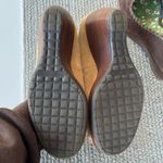 Vintage 90s Y2K Rampage Laurie Tan Brown Suede Peep Toe Wedges Sandals Shoes 7 Photo 11