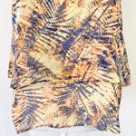 Lumière New Palm Print Layered Tank Top Blue Orange Photo 3