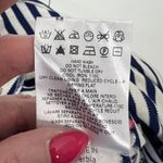 See By Chloe  Size 4 Shift Dress Striped Blue White Ruffle Front Nautical Women’s Photo 13