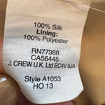 Women's J.Crew 100% Silk Pleated Mini Skirt, Size 6, Pink Navy Off White Photo 4