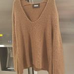 Reformation ๐๐ Evie Sweater ~ 100% Alpaca Wool Camel Brown XS Photo 3