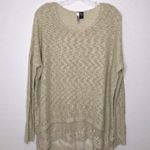 Love by Design Tan Lightweight Loose Knit Top size L Photo 0