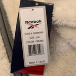 Reebok NEW! Cream Fleece Fuzzy Zip Jacket w/ Hood Photo 5