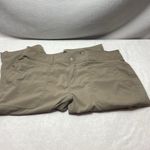 prAna  Khaki walking shorts/capris size 10 Photo 1