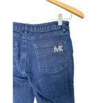 Michael Kors Women’s Size 4 Jeans Dark Wash Straight Leg Stretch Denim Logo Photo 1