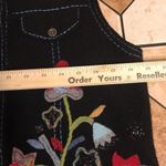 Susan Bristol  vintage hand embroidered floral wool vest size medium Photo 5