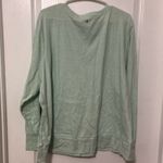 Ideology  Womens T-Shirt Plus Size 3X Mint Green Long Sleeve Crew Neck‎ NWT Photo 5