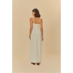 Farm Rio NWOT  Linen Blend White Sleeveless Maxi Dress Size XS Photo 3