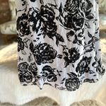 Lillie Rubin White Black Floral Strapless Beaded Evening Dress 12 Photo 7