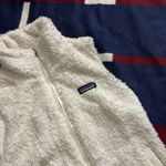 Patagonia Los Gatos off white sherpa outerwear Vest fleece zip front Photo 1