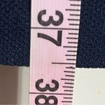 Betsey Johnson Women’s Size 14 Navy Blue Dress Pleated Skirt Pockets Cutout Neck Photo 3