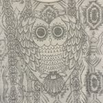 Desigual Women's  White Gray Cropped Lace S/S Shirt OWL Size Small EUC #CA-2415 Photo 2