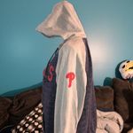 Majestic Phillies Zip Up Sweatshirt, Medium Photo 3