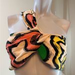 Simon Miller Lala Island Print Twist Linen Crop Top Sz 6 NWT Green Photo 4