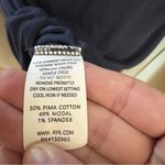 AYR The Moderne Dress Ribbed Midi Pullover Short Sleeve Navy Blue Size Medium Photo 5