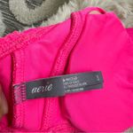 Aerie ⭐️  Bright Pink Fuchsia Crochet Bikini swim Top Size Small EUC Photo 2