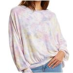 Young Fabulous and Broke  Pastel Purple Pink & Yellow Sweatshirt Photo 0