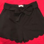 Altar'd State Black scalloped shorts Photo 0