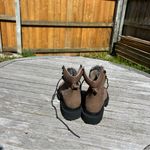 Seychelles  Women's Brown Lace-Up Leather Platform Boots size‎ 9 Photo 3