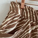 A New Day Linen Rayon Paperbag Waist Elastic Pull On Shorts Casual Printed Med Photo 5