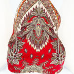 Cotton Candy LA Womens Boho Summer Strapless‎ Tube Scarf Bandana Crop Top XS/S Red Photo 1