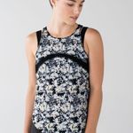 Lululemon Water: Sun Runner Tank Crosscourt Petal Black Clarity Yellow Size 10 Photo 4