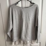 Verve Ami  gray sweater lace trim size 1X Photo 4