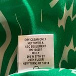 Milly  by New York Green Silk Blouse Top Black Trim Size 2 Photo 5