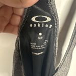 Oakley  Women’s Athletic Tank Top Size Small Gray Racerback Logo Workout Shirt Photo 3