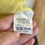 Only Yellow cashmere sweater. Made in Italy. Dry Clean Photo 2
