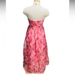 Wonderful Waltz Pink Floral Print Strapless Bustier
Maxi Dress Size Large Photo 7