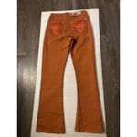 Western Blue Los Angeles Bootcut Jeans 7/30 NEW Cowgirl Festival Hippie Y2K Brown Size 27 Photo 3