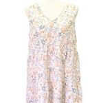 Joie  Floral Tiered 100% Linen Summer Dress Women’s Size Large Beach Vacation Photo 0