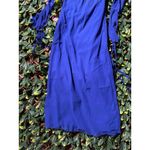 Pretty Little Thing Tall Bright Blue Long Sleeve Frilled Dress Size 4 NWT Photo 9