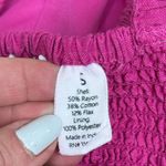 Midnight sky Hot Pink Smocked Crop Tank Top Size Small Photo 3