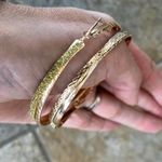 Set Of 2 Pairs Of Gold Earrings! Brand New Photo 4