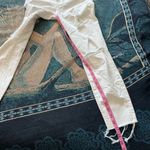 Madewell Y2K High Rise Skinny Cropped Jeans White Frayed Hem Distressed Size 27 Photo 10