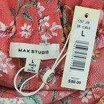 Max Studio Pink Floral Shorts with Tie Waist NWT Size Large Flowy Boho Shorts Photo 5