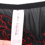 Cacique Black Babydoll Cami Top Whimsigoth Fairy Grunge Sheer Mesh Lingerie Size 22/24 Photo 3