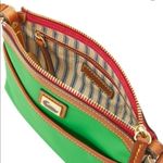 Dooney & Bourke  Green Crossbody Bag Leather Trim Zip Top NWT Photo 2