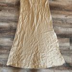 Weekend Stories Gabrielle Midi Dress Small In Champagne Satin NWT Sleeveless Photo 4